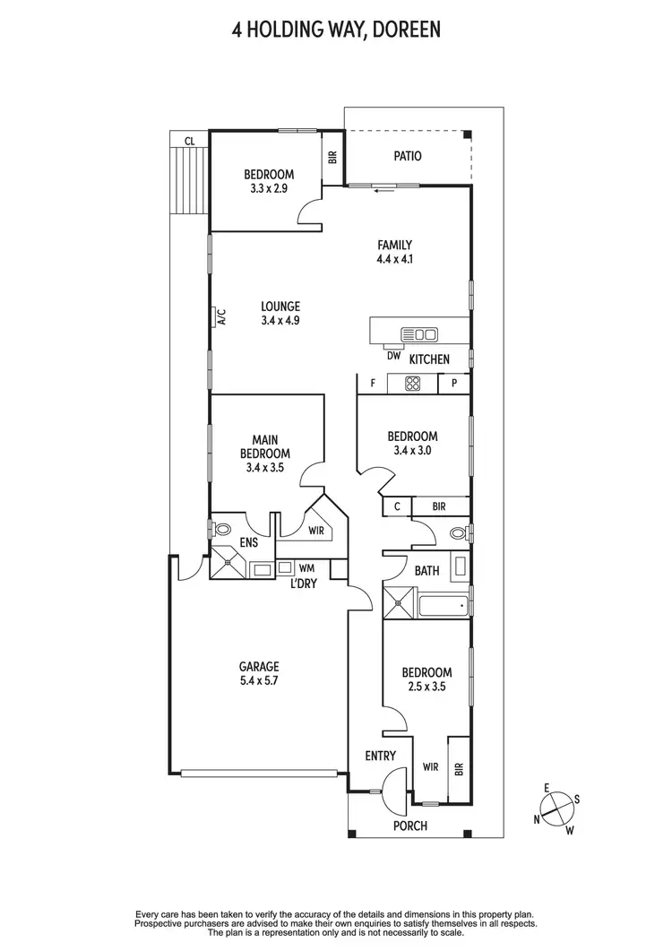 Floorplan of Homely house listing, 4 Holding Way, Doreen VIC 3754