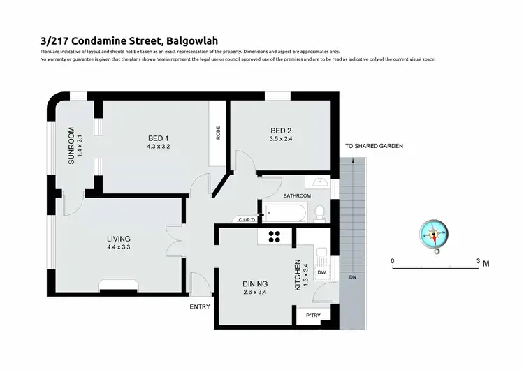 Floorplan of Homely unit listing, 3/217 Condamine Street, Balgowlah NSW 2093