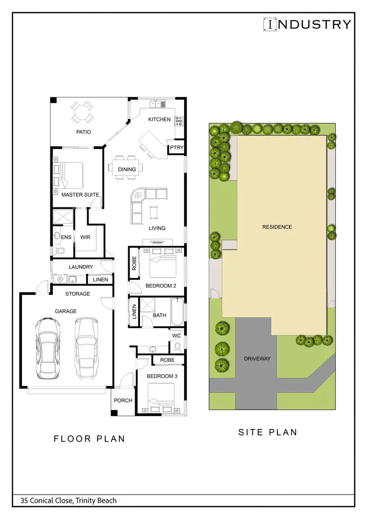 Floorplan of Homely house listing, 35 Conical Close, Trinity Beach QLD 4879