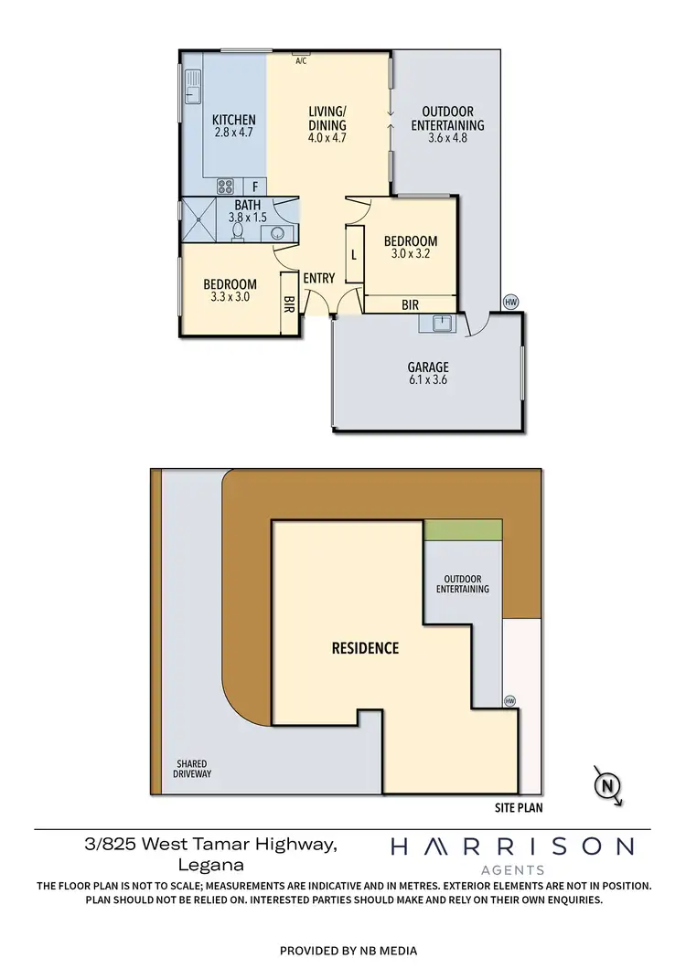 Floorplan of Homely unit listing, 3/825 West Tamar Highway, Legana TAS 7277