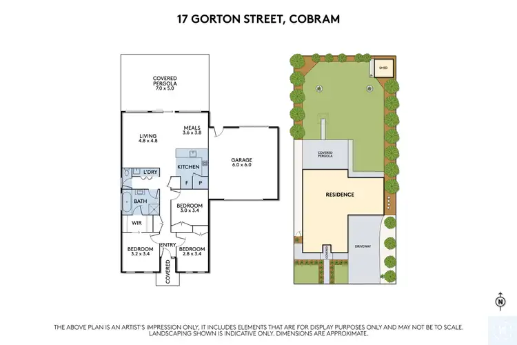 Floorplan of Homely house listing, 17 Gorton Street, Cobram VIC 3644