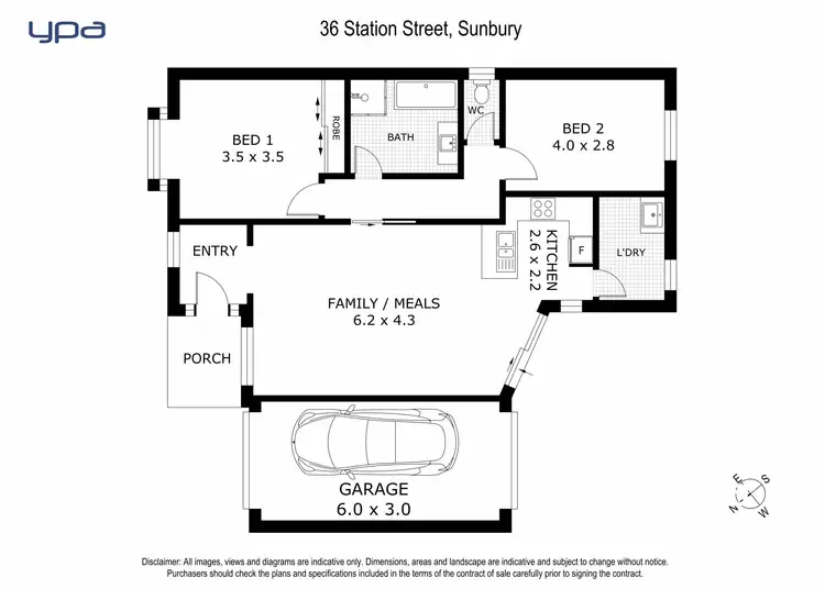 Floorplan of Homely house listing, 36 Station Street, Sunbury VIC 3429
