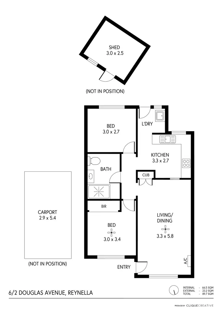Floorplan of Homely unit listing, 6/2 Douglas Avenue, Reynella SA 5161