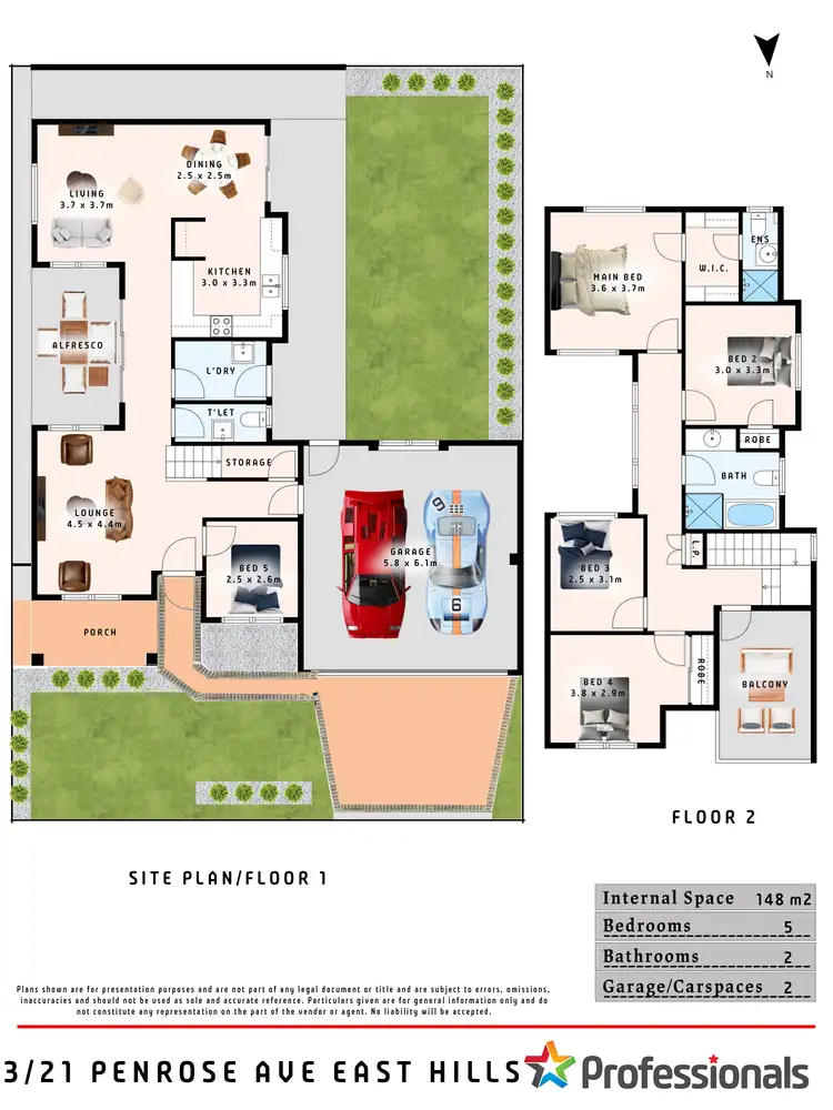 Floorplan of Homely townhouse listing, 3/21 Penrose Avenue, East Hills NSW 2213