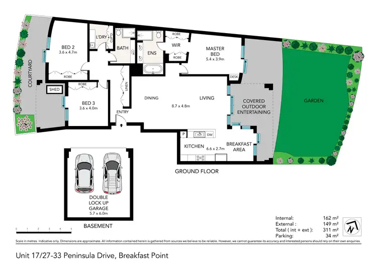 Floorplan of Homely apartment listing, 17/27-33 Peninsula Drive, Breakfast Point NSW 2137