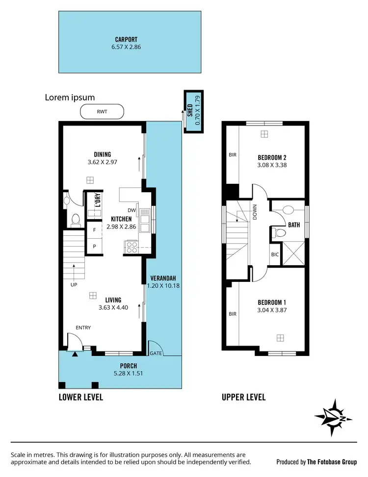 Floorplan of Homely townhouse listing, 2/17 Gilbertson Avenue, Morphett Vale SA 5162