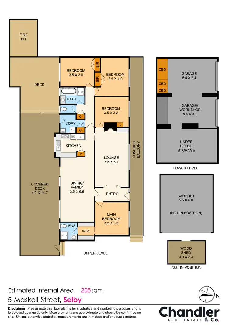 Floorplan of Homely house listing, 5 Maskell Street, Selby VIC 3159