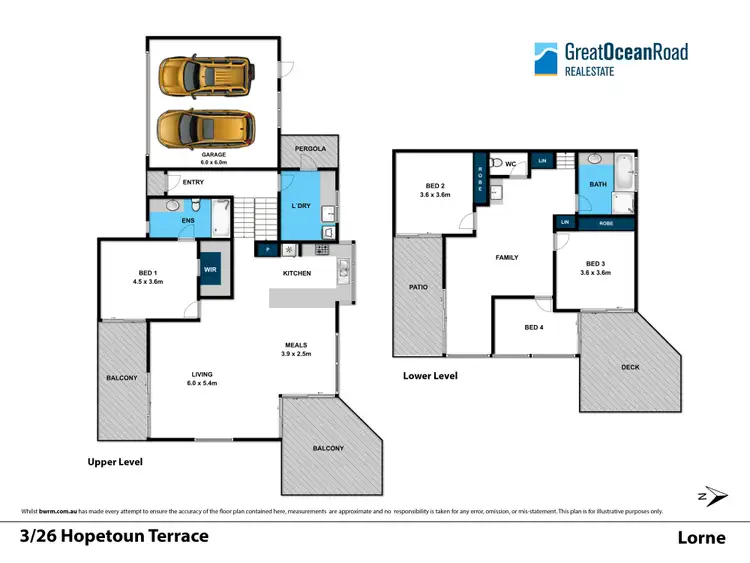 Floorplan of Homely house listing, 3/26 Hopetoun Terrace, Lorne VIC 3232
