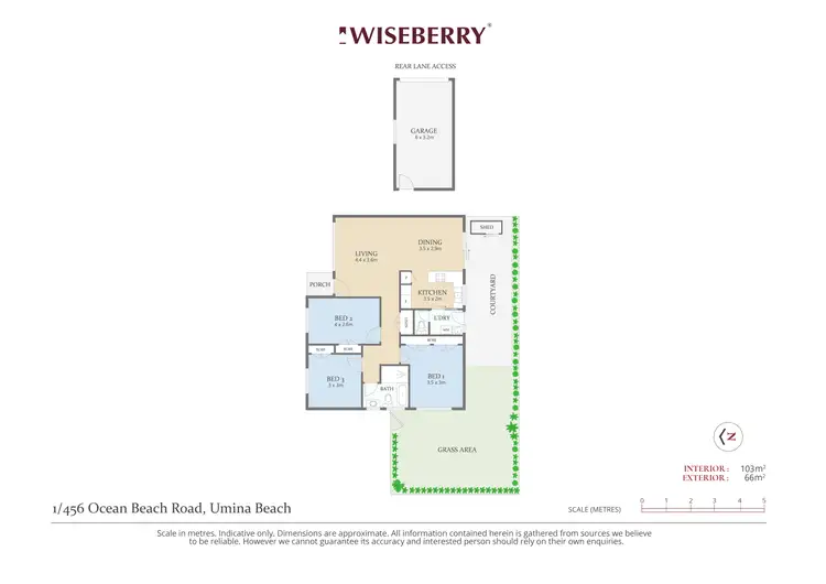Floorplan of Homely villa listing, 1/456 Ocean Beach Road, Umina Beach NSW 2257
