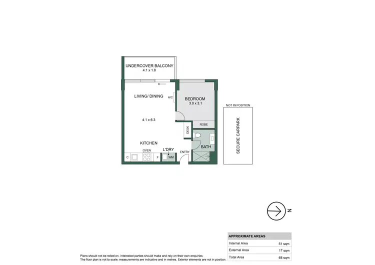 Floorplan of Homely apartment listing, 1205/156 Wright Street, Adelaide SA 5000