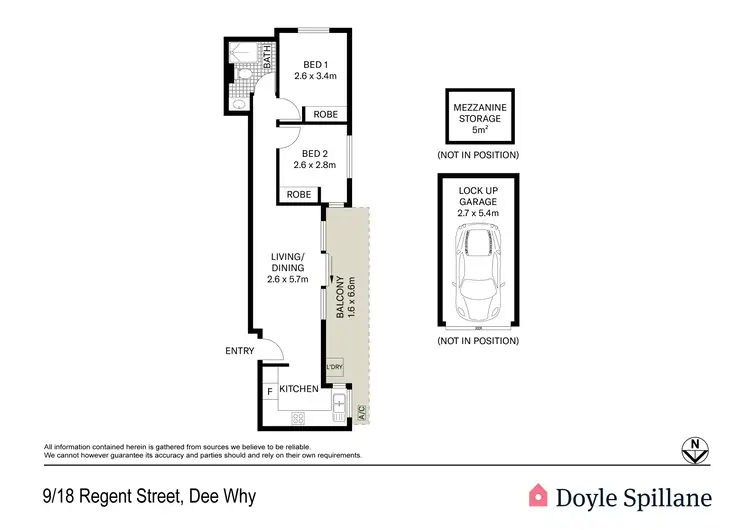 Floorplan of Homely apartment listing, 9/18 Regent Street, Dee Why NSW 2099