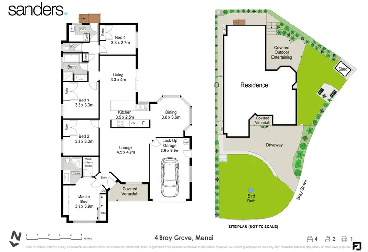 Floorplan of Homely house listing, 4 Bray Grove, Menai NSW 2234