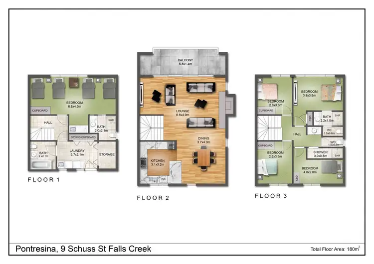 Floorplan of Homely apartment listing, 1/12 Schuss Street, Falls Creek VIC 3699