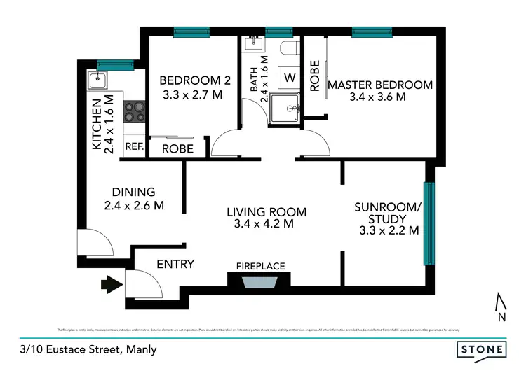 Floorplan of Homely apartment listing, 3/10 Eustace Street, Manly NSW 2095