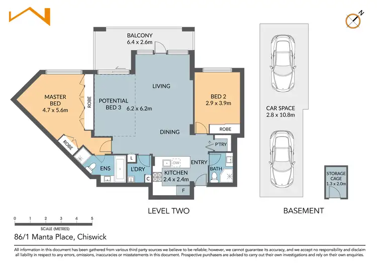 Floorplan of Homely apartment listing, 86/1 Manta Place, Chiswick NSW 2046