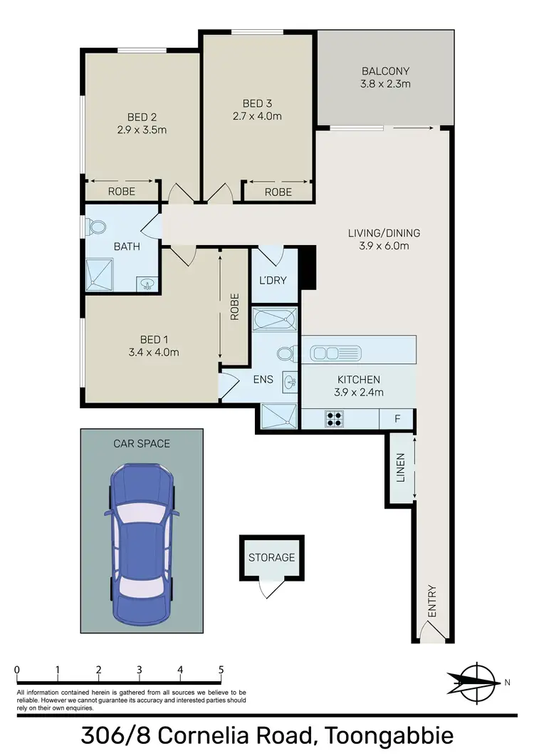 Floorplan of Homely apartment listing, 306/8 Cornelia Road, Toongabbie NSW 2146