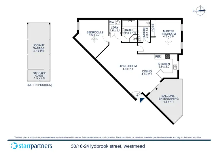 Floorplan of Homely apartment listing, 30/16-24 Lydbrook Street, Westmead NSW 2145