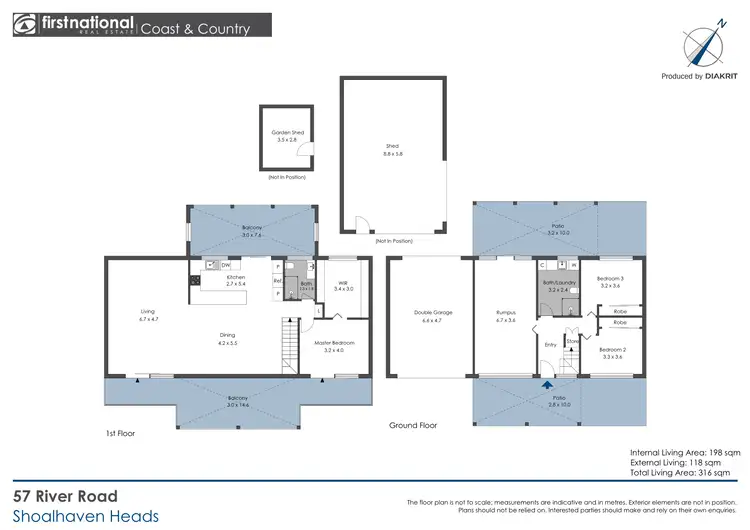 Floorplan of Homely house listing, 57 River Road, Shoalhaven Heads NSW 2535