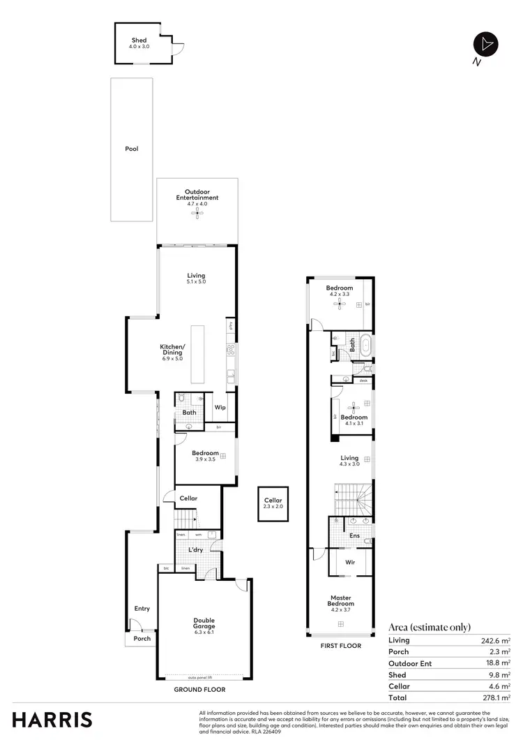 Floorplan of Homely house listing, 41 Victoria Street, Henley Beach SA 5022