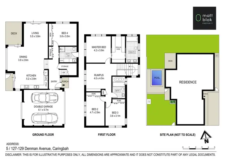 Floorplan of Homely townhouse listing, 5/127 Denman Avenue, Caringbah NSW 2229