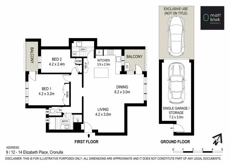 Floorplan of Homely apartment listing, 9/12-14 Elizabeth Place, Cronulla NSW 2230