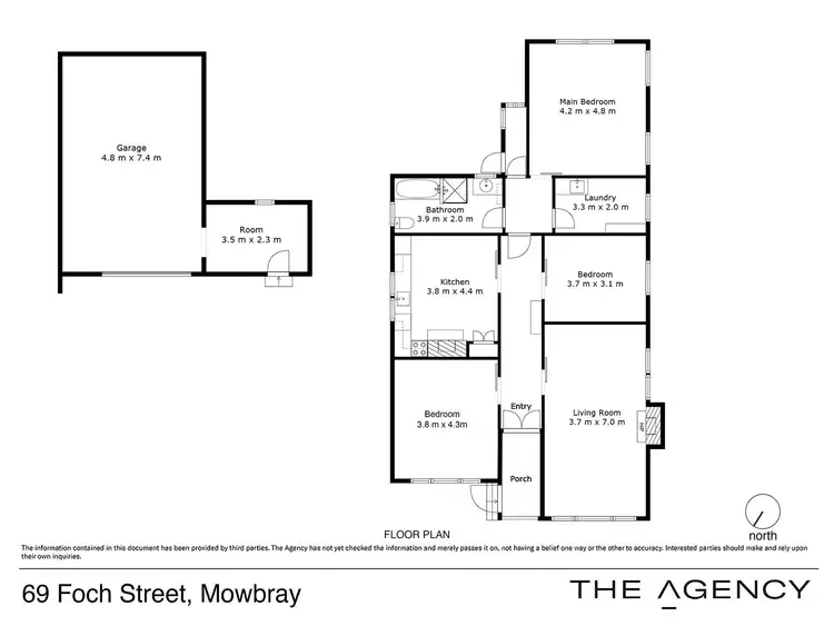 Floorplan of Homely house listing, 69 Foch Street, Mowbray TAS 7248