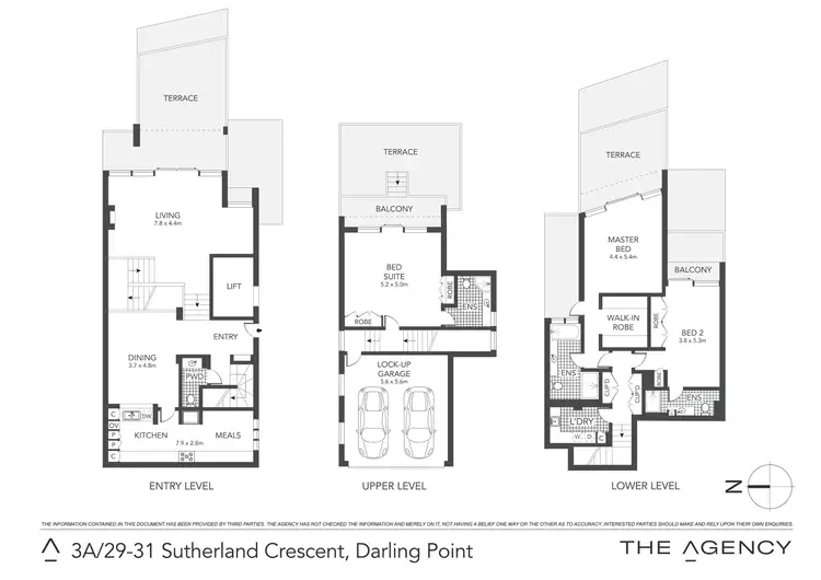 Floorplan of Homely apartment listing, Penthouse/31 Sutherland Crescent, Darling Point NSW 2027