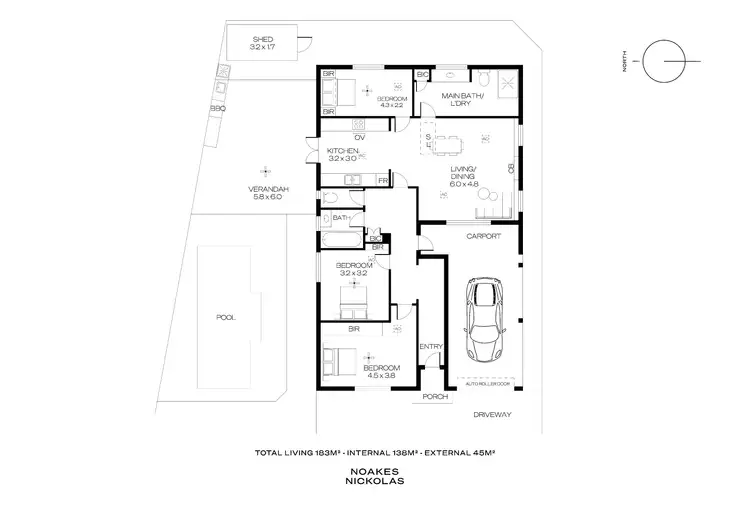 Floorplan of Homely house listing, 1 Gilmore Crescent, Morphettville SA 5043
