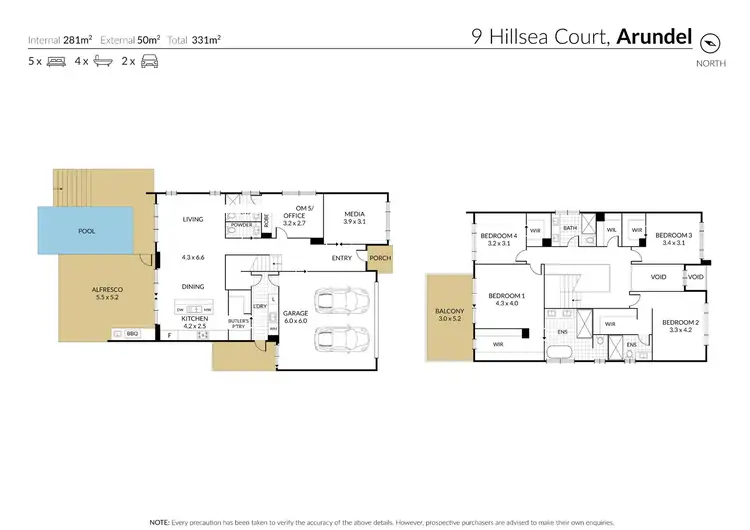 Floorplan of Homely house listing, 9 Hillsea Court, Arundel QLD 4214