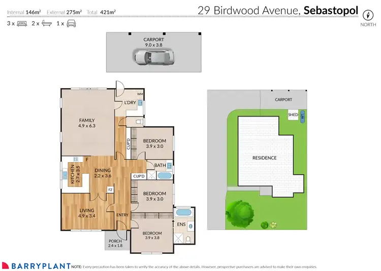 Floorplan of Homely house listing, 29 Birdwood Avenue, Sebastopol VIC 3356