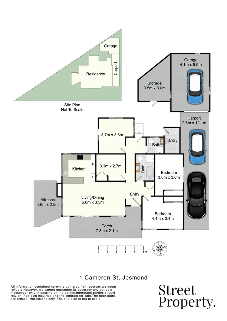 Floorplan of Homely house listing, 1 Cameron Street, Jesmond NSW 2299