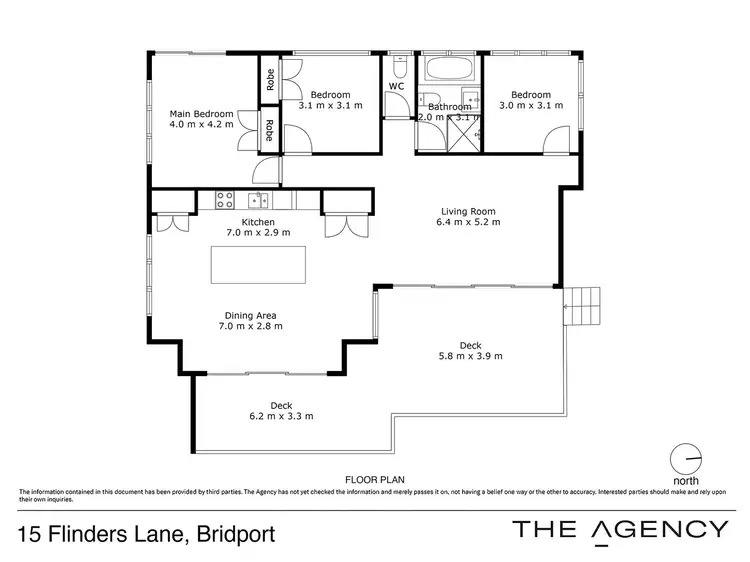 Floorplan of Homely house listing, Lot 7 (15) Flinders Lane, Bridport TAS 7262