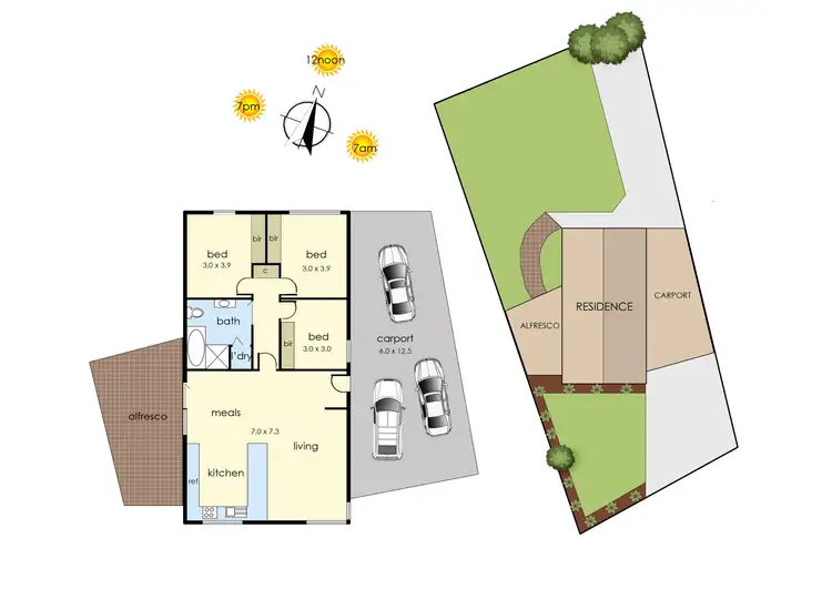Floorplan of Homely house listing, 29 Bouvardia Crescent, Frankston North VIC 3200
