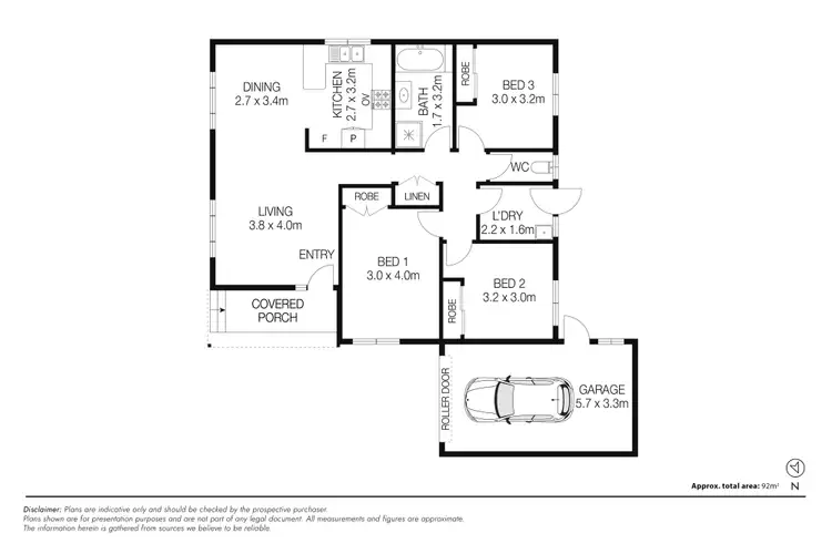 Floorplan of Homely townhouse listing, 11/37 Derrima Road, Queanbeyan NSW 2620