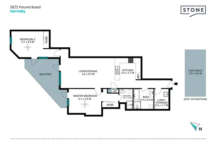 Floorplan of Homely apartment listing, 28/2 Pound Road, Hornsby NSW 2077