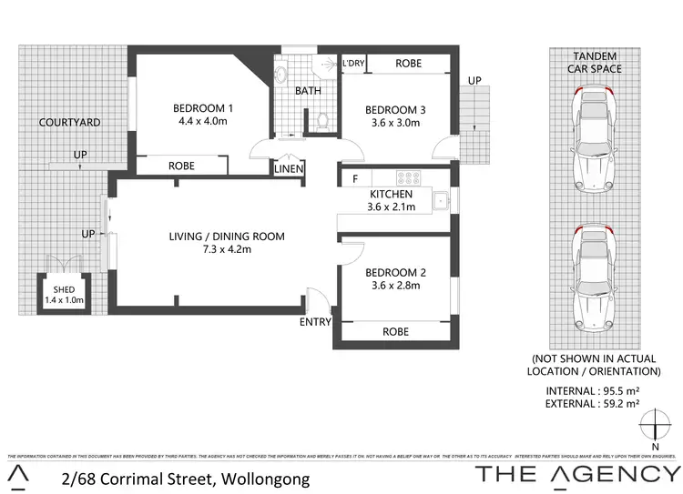 Floorplan of Homely apartment listing, 2/68 Corrimal Street, Wollongong NSW 2500