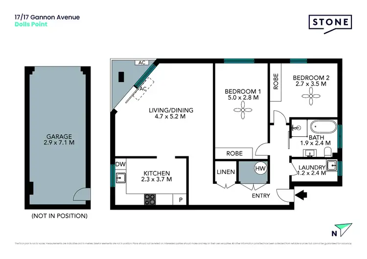 Floorplan of Homely apartment listing, 17/17 Gannon Avenue, Dolls Point NSW 2219