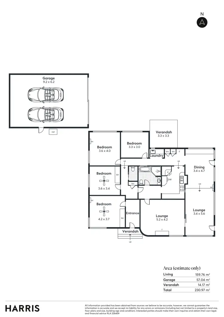 Floorplan of Homely house listing, 54 Brighton Parade, Blackwood SA 5051