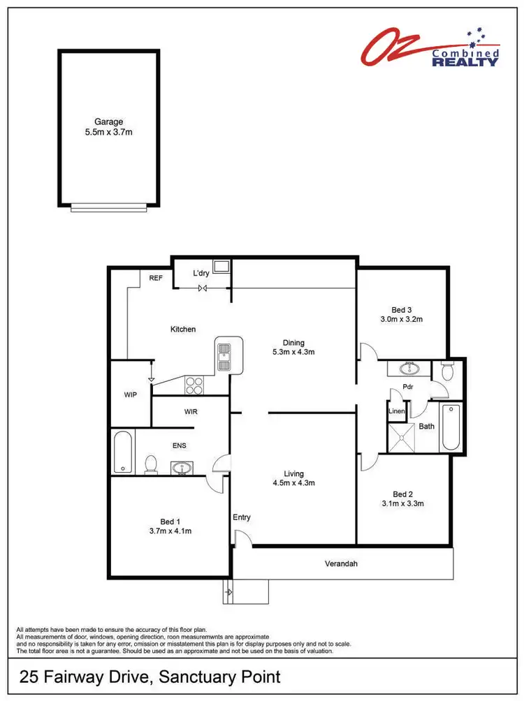 Floorplan of Homely house listing, 25 Fairway Drive, Sanctuary Point NSW 2540