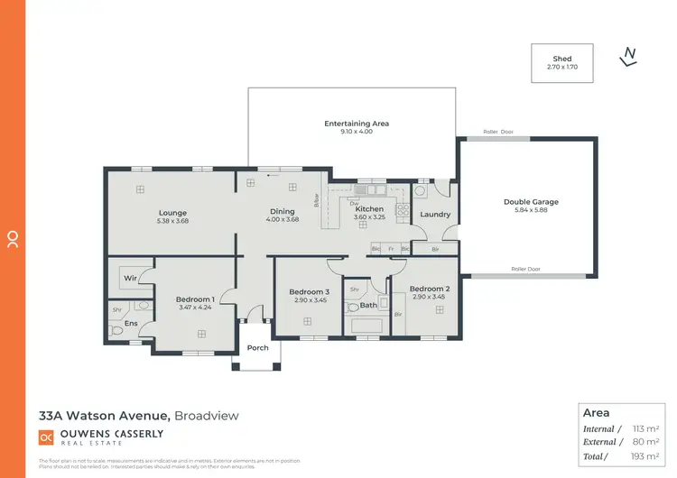 Floorplan of Homely house listing, 33A Watson Avenue, Broadview SA 5083