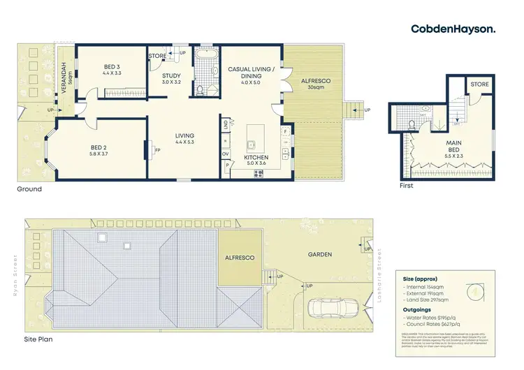 Floorplan of Homely house listing, 44 Ryan Street, Lilyfield NSW 2040