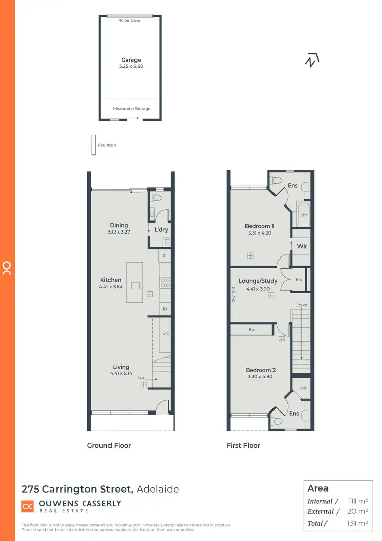 Floorplan of Homely townhouse listing, 275A Carrington Street, Adelaide SA 5000