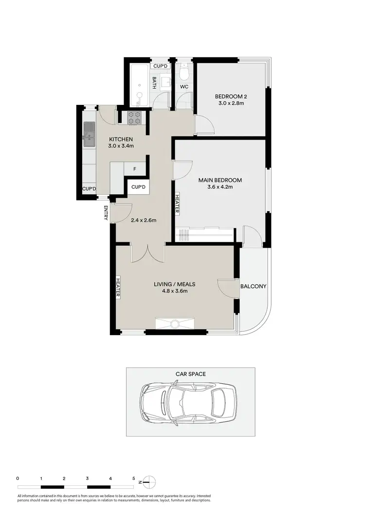 Floorplan of Homely apartment listing, 5/16 Charnwood Road, St Kilda VIC 3182