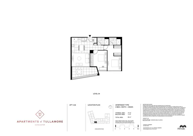 Floorplan of Homely apartment listing, 408/65 Stables Circuit, Doncaster VIC 3108