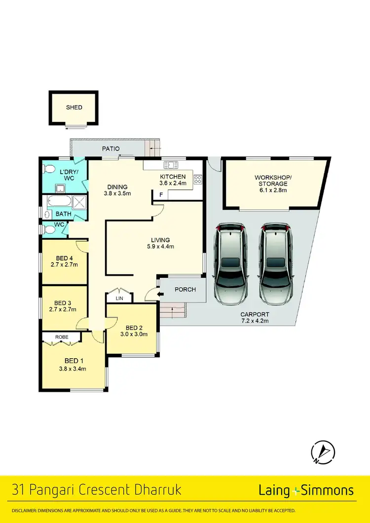Floorplan of Homely house listing, 31 Pangari Crescent, Dharruk NSW 2770