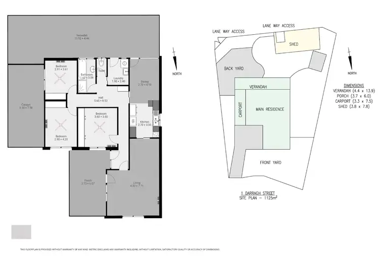 Floorplan of Homely house listing, 1 Darragh Street, Whyalla Playford SA 5600