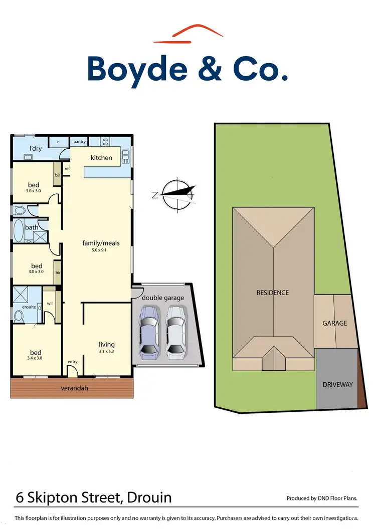 Floorplan of Homely house listing, 6 Skipton Street, Drouin VIC 3818