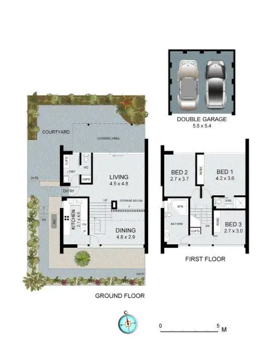 Floorplan of Homely townhouse listing, 2/2 Westlake Place, Balgowlah NSW 2093