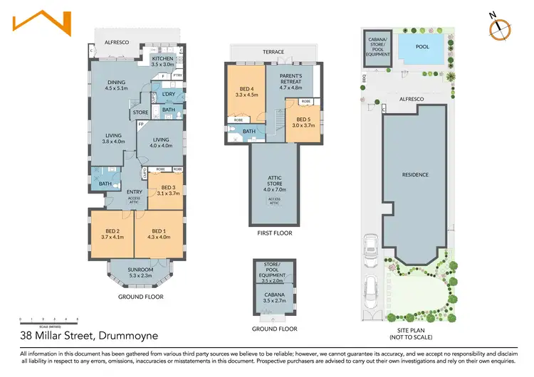 Floorplan of Homely house listing, 38 Millar Street, Drummoyne NSW 2047