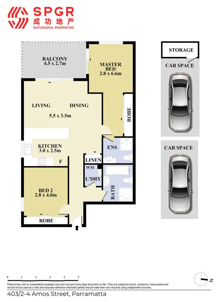 Floorplan of Homely apartment listing, 403/2-4 Amos Street, Parramatta NSW 2150